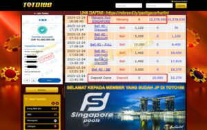 Bukti Jp Kemenangan Toto188 Novri 24 Desember 23