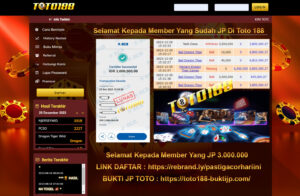 Bukti Jp Kemenangan toto188 Dragon Game 29 Desember 2023
