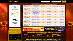 bukti kemenangan toto188 12 desember 2023