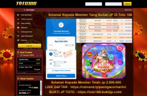 Bukti Jp Kemenangan Toto188 Slot Mania Olympus 27 Januari 2024