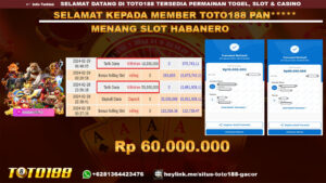 Bukti Jp Kemenangan Toto188 29 Februari 2024