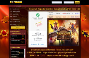 Bukti Jp Kemenangan Toto188 Wild Bounty Showdown 10 Februari 2024