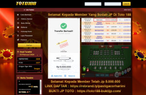 Bukti Jp Kemenangan Toto188 3 Februari 2024