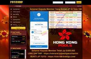 Bukti Jp Kemenangan Hongkong Pools Toto188 5feb24