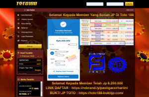 Bukti Jp Kemenangan Toto188 Singapore Pools 11 Februari 2024