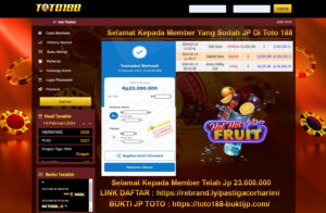 Bukti Jp Toto188 Hot Hot Fruit 14 Februari 2024