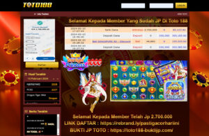 Bukti Jp Kemenangan Toto188 Starlight Princess 1000 15 Februari 2024