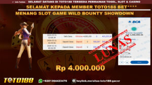 Bukti Jp Kemenangan Wild Bounty Shodwon 31 Maret 2024