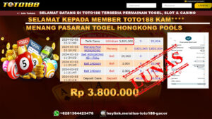 Bukti Jp Kemenangan Pasaran Togel Hongkong Toto188 3 Maret 24
