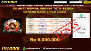 Bukti Jp Kemenangan Sicbo Dice Toto188 12 MARet 24