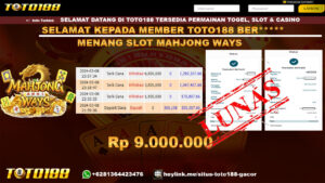 Bukti Jp Kemenangan Mahjong Ways toto188 8 Maret 2024