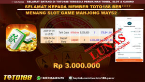 Bukti Jp Kemenangan Mahjong Ways2 4 April 2024