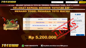 Bukti Jp Kemenangan Togel Pasaran Toto Macau 05 April 2024