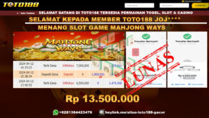 Bukti Jp Kemenangan Mahjong ways 12 april 2024
