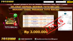 Bukti Jp Kemenangan Togel Pasaran Toto Macau 15 April 2024