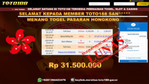 Bukti Jp Kemenangan Togel Pasaran Hongkong 18 April 2024