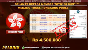 Bukti Jp Kemenangan Togel Pasaran Hongkong 19 April 2024