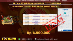 Bukti Jp kemenangan Toto188 Togel Pasaran Toto Macau 25 aPRIL 2024