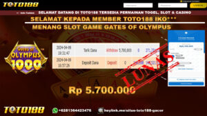 Bukti Jp Kemenangan Gates Of olympus 09 april 2024