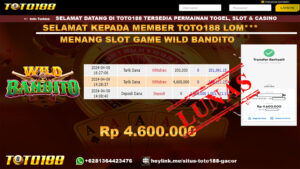 Bukti Jp Kemenangan Wild Bandito 09 April 2024