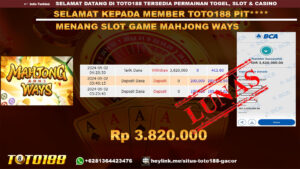 Bukti Jp Kemenangan Mahjong ways 2 mei 2024