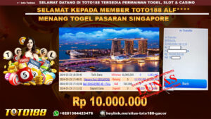 Bukti jp kemenangan togel pasaran singapore 23 mei 2024