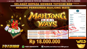 Bukti jp kemenangan permainan slot mahjong ways 16 mei 2024