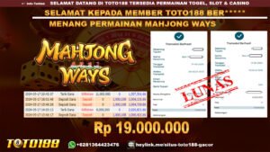 Bukti jp kemenangan mahjong ways 17 mei 2024