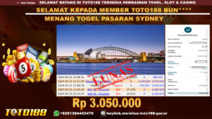Bukti jp kemenangan togel pasaran sydney 31 mei 2024