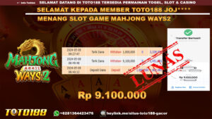 Bukti jp kemenangan Mahjong ways2 8 mei 2024