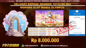 Bukti jp kemenangan slot game mania olympus 15 mei 2024