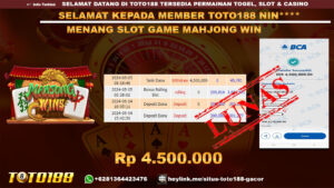 Bukti jp kemenangan nino1234 5 mei 2024