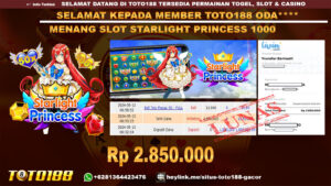 Bukti jp kemenangan slot starlight princess 100 13 mei 2024