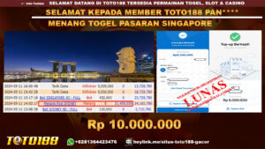 Bukti jp kemenangan Togel pasaran singapore 11 mei 2024