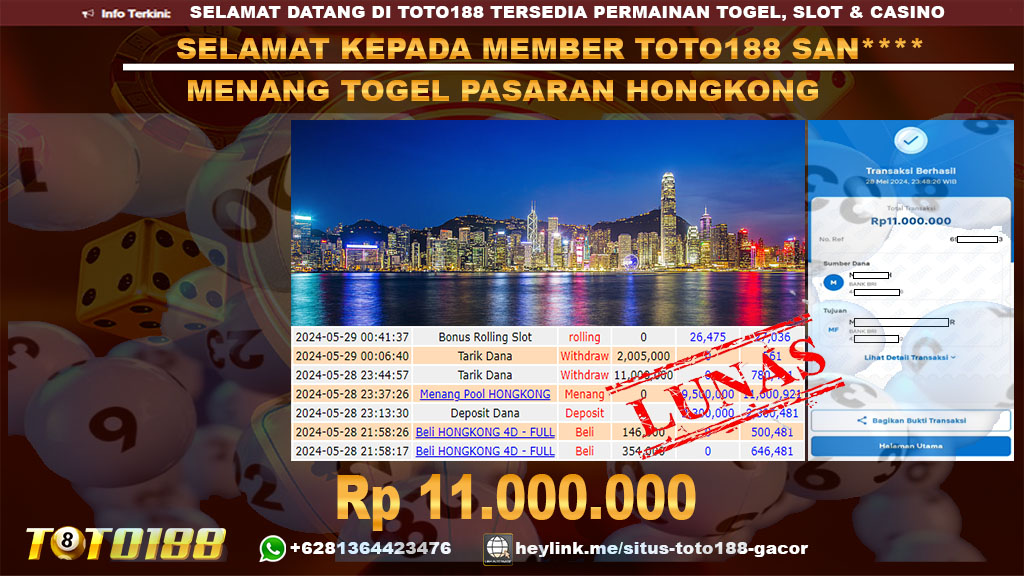 Bukti jp kemenangan togel pasaran hongkong 28 mei 2024