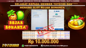 Bukti jp kemenangan slot rujak bonanza 31 mei 2024