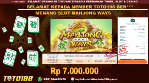 Bukti jp kemenangan slot mahjong ways 13 juni 2024