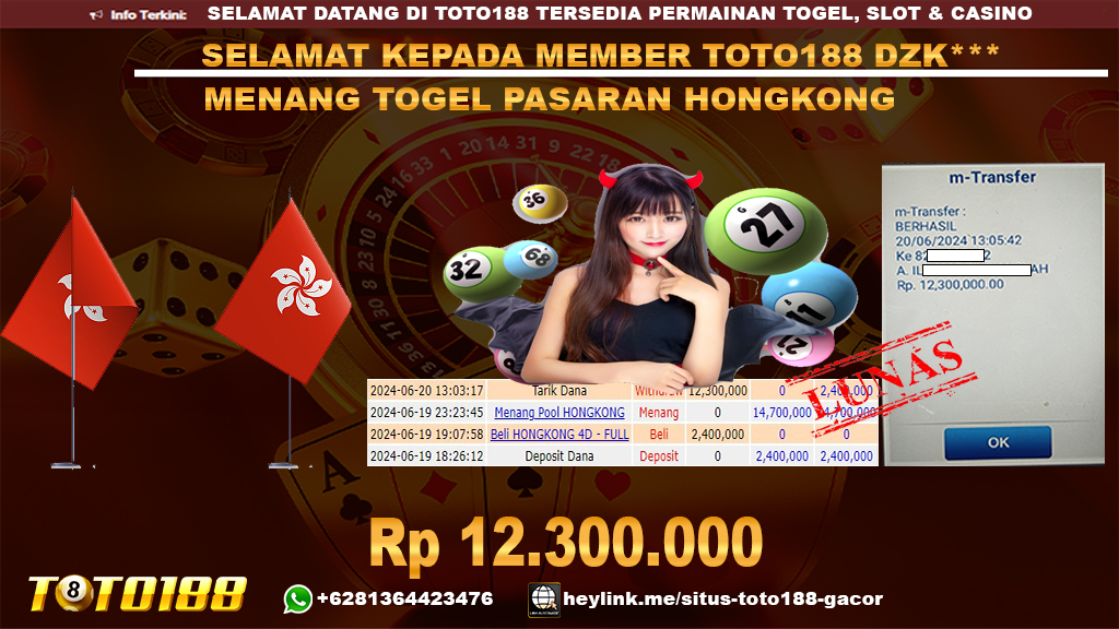 Bukti jp kemenangan togel pasaran hongkong 22 juni 2024