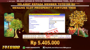 Bukti jp kermenangan slot prosperity fortune tree 12 juni 2024