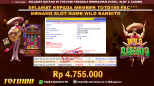 Bukti jp kemenangan slot game wild bandito 22 juni 2024