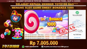 Bukti jp kemenangan slot game sweet bonanza 1000 06 juni 2024