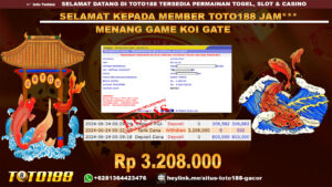 Bukti jp kemenangan game koi gate 24 juni 2024