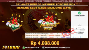 Bukti jp kemenangan slot game mahjong ways 26 juni 2024