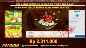 Bukti jp kemenangan slot game mahjong ways2 25 Juni 2024
