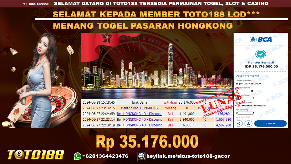 Bukti jp kemenangan togel pasaran hongkong 28 juni 2024