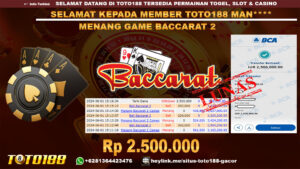 Bukti jp kemenangan game baccarat2 1 juni 2024