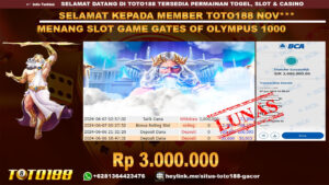 bukti jp kemenangan slot game gates of olympus 1000 7 juni 2024