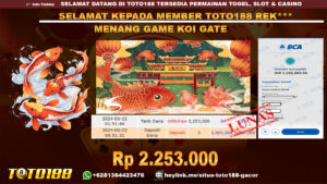 Bukti jp kemenangan game koi gate 22 juni 2024