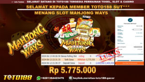 Bukti jp kemenangan slot game mahjong ways 12 juni 2024