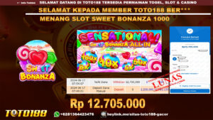 Bukti jp kemenangan slot game sweet bonanza 1000 17 juni 2024
